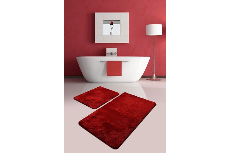 Chilai Home by Alessia Badmatta Set om 2 - Röd - Textil & mattor - Mattor - Badrumsmatta