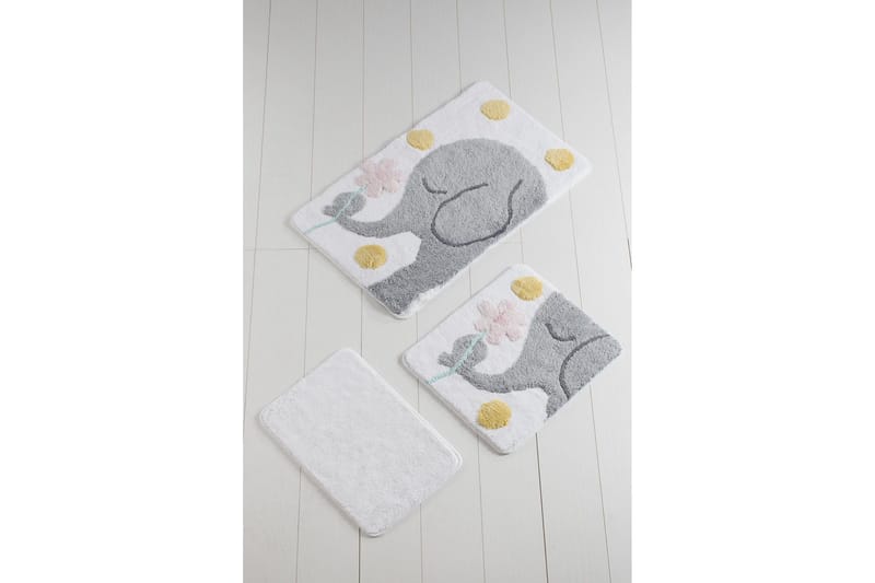 Chilai Home by Alessia Badmatta Set om 3 - Multi - Textil & mattor - Mattor - Badrumsmatta