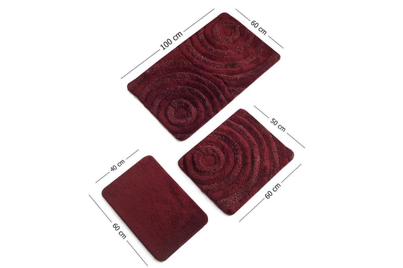 Chilai Home by Alessia Badmatta Set om 3 - Multi - Textil & mattor - Mattor - Badrumsmatta