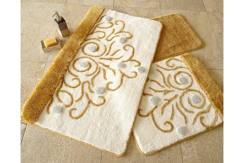 Chilai Home by Alessia Badmatta Set om 3 - Multi - Textil & mattor - Mattor - Badrumsmatta