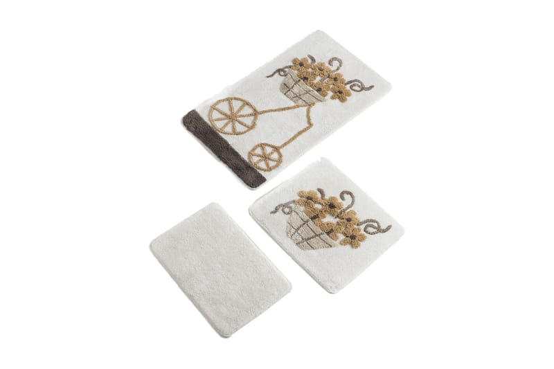 Chilai Home by Alessia Badmatta Set om 3 - Multi - Textil & mattor - Mattor - Badrumsmatta