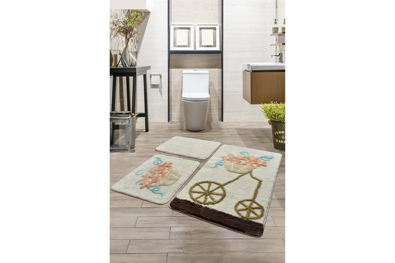 Chilai Home by Alessia Badmatta Set om 3 - Multi - Textil & mattor - Mattor - Badrumsmatta