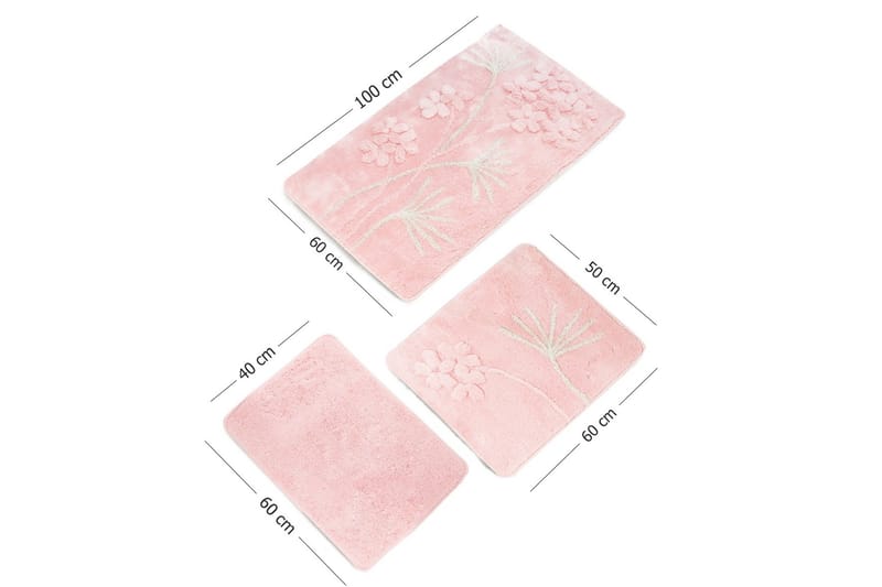 Chilai Home by Alessia Badmatta Set om 3 - Multi - Textil & mattor - Mattor - Badrumsmatta