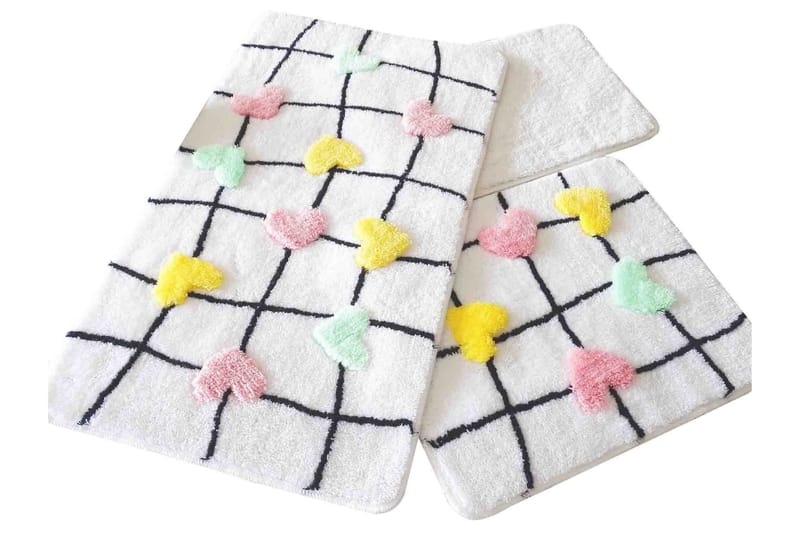 Chilai Home by Alessia Badmatta Set om 3 - Multi - Textil & mattor - Mattor - Badrumsmatta