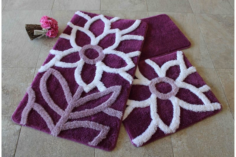 Chilai Home by Alessia Badmatta Set om 3 - Multi - Textil & mattor - Mattor - Badrumsmatta