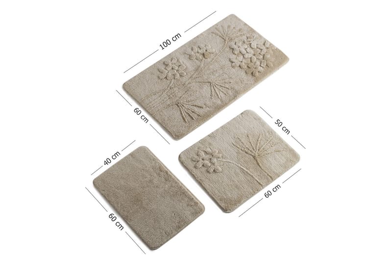 Chilai Home by Alessia Badmatta Set om 3 - Multi - Textil & mattor - Mattor - Badrumsmatta