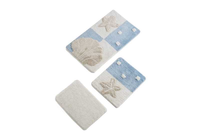 Chilai Home by Alessia Badmatta Set om 3 - Multi - Textil & mattor - Mattor - Badrumsmatta