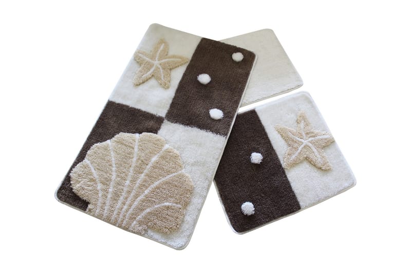 Chilai Home by Alessia Badmatta Set om 3 - Multi - Textil & mattor - Mattor - Badrumsmatta