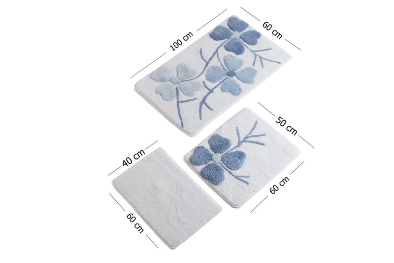 Chilai Home by Alessia Badmatta Set om 3 - Multi - Textil & mattor - Mattor - Badrumsmatta