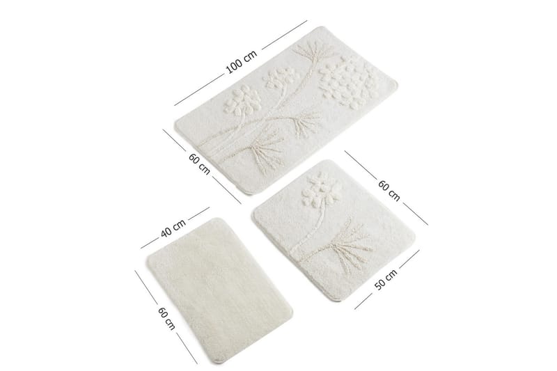 Chilai Home by Alessia Badmatta Set om 3 - Multi - Textil & mattor - Mattor - Badrumsmatta