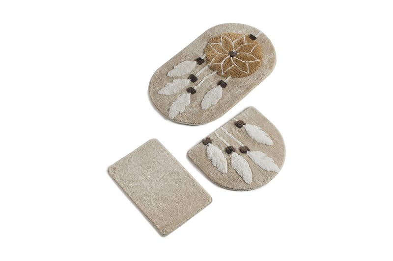 Chilai Home by Alessia Badmatta Set om 3 - Multi - Textil & mattor - Mattor - Badrumsmatta