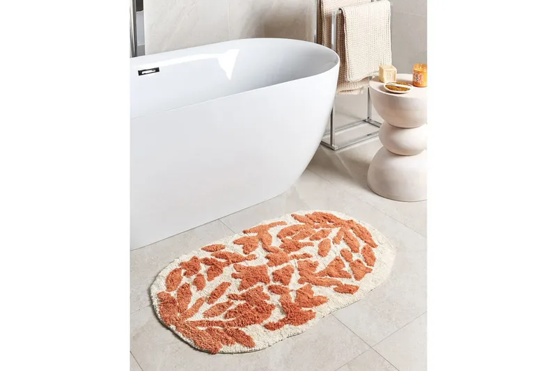 Badrumsmatta Derik - Beige, Orange - Textil & mattor - Mattor - Badrumsmatta