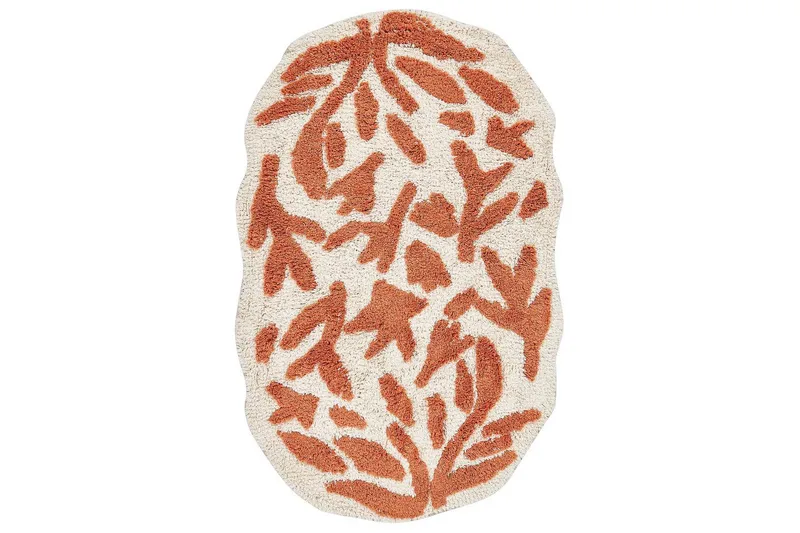 Badrumsmatta Derik, Beige, Orange