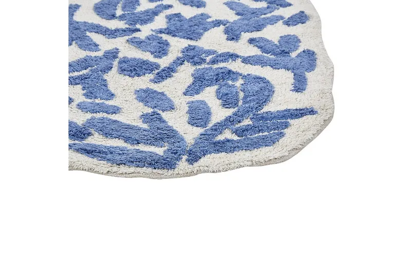 Badrumsmatta Derik - Blå, Vit - Textil & mattor - Mattor - Badrumsmatta