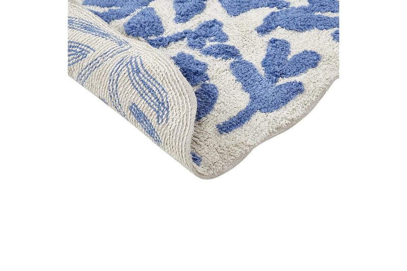 Badrumsmatta Derik - Blå, Vit - Textil & mattor - Mattor - Badrumsmatta