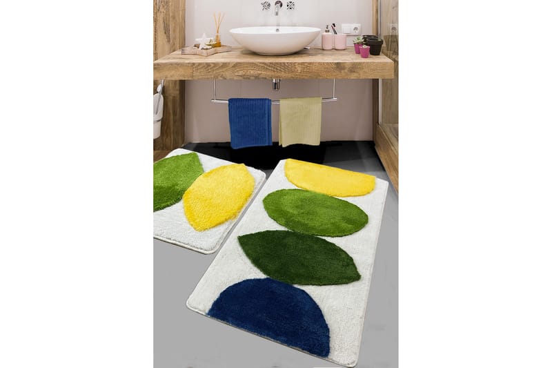 Gerdes Badrumsmatta 60x100 cm Rektangulär - Flerfärgad - Textil & mattor - Mattor - Badrumsmatta