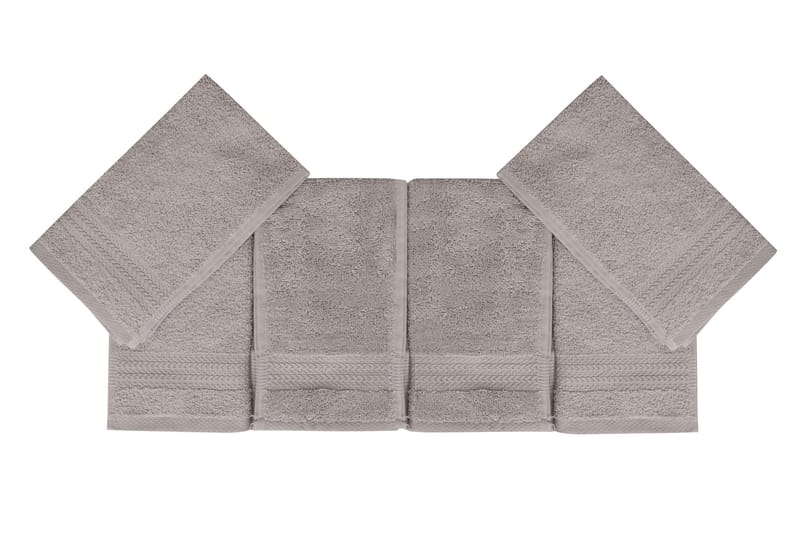 Hobby Handduk 30x50 cm 6-pack - Ljusgrå - Textil & mattor - Mattor - Badrumsmatta