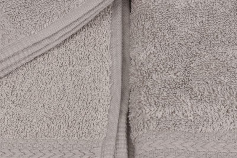 Hobby Handduk 30x50 cm 6-pack - Ljusgrå - Badrumsmatta