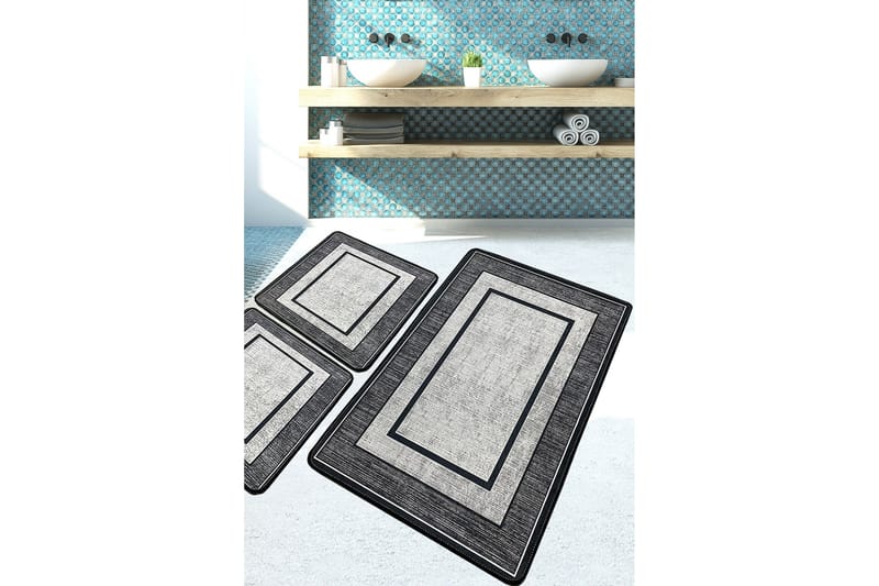 Janak Badrumsmatta 60x100 cm Rektangulär, Flerfärgad