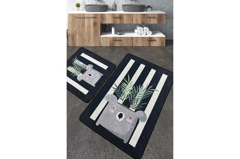 Jang Badrumsmatta 60x100 cm Rektangulär - Flerfärgad - Textil & mattor - Mattor - Badrumsmatta