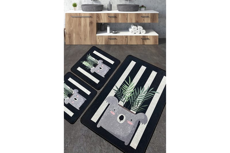 Jang Badrumsmatta 60x100 cm Rektangulär - Flerfärgad - Textil & mattor - Mattor - Badrumsmatta