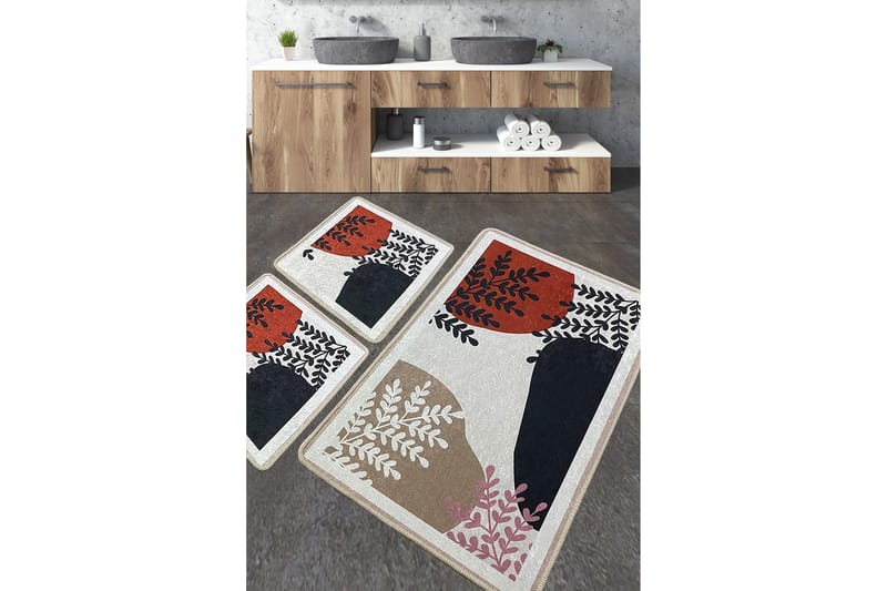 Jangir Badrumsmatta 60x100 cm Rektangulär - Flerfärgad - Textil & mattor - Mattor - Badrumsmatta