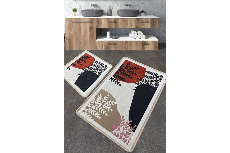 Jangir Badrumsmatta 60x100 cm Rektangulär - Flerfärgad - Textil & mattor - Mattor - Badrumsmatta