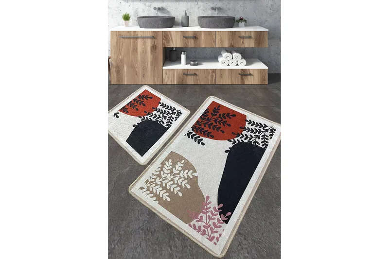 Jangir Badrumsmatta 60x100 cm Rektangulär, Flerfärgad