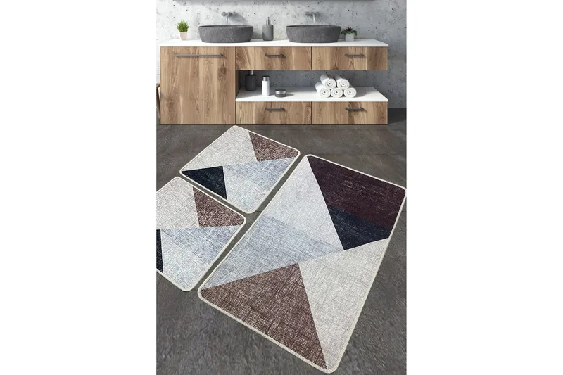 Jangu Badrumsmatta 60x100 cm Rektangulär, Beige