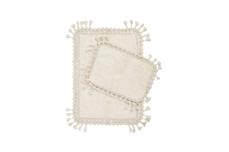 Naushi Badrumsmatta 60x90 cm Rektangulär - Creme - Textil & mattor - Mattor - Badrumsmatta