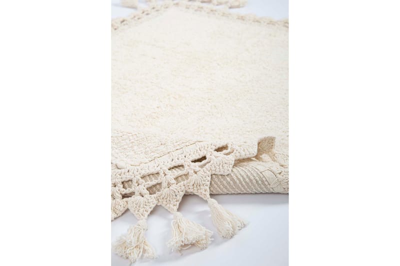 Naushi Badrumsmatta 60x90 cm Rektangulär - Creme - Textil & mattor - Mattor - Badrumsmatta