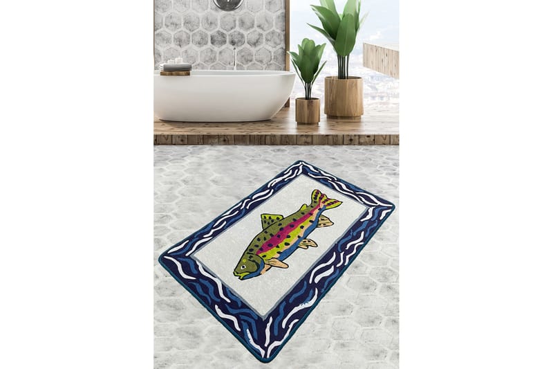 Navi Badrumsmatta 70x120 cm Rektangulär, Flerfärgad