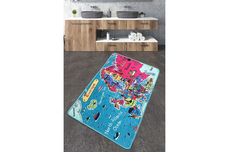 Navjoot Badrumsmatta 70x120 cm Rektangulär - Flerfärgad - Textil & mattor - Mattor - Badrumsmatta