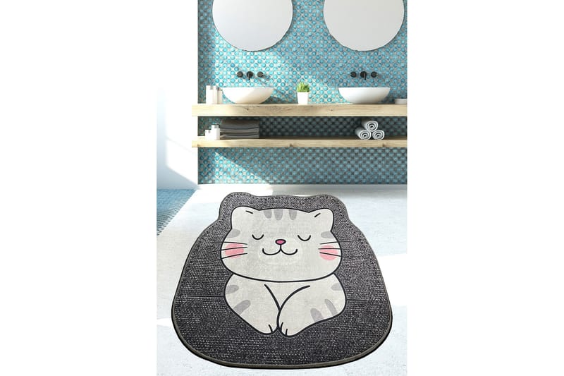 Navnit Badrumsmatta 100x100 cm Rektangulär - Grå - Textil & mattor - Mattor - Badrumsmatta