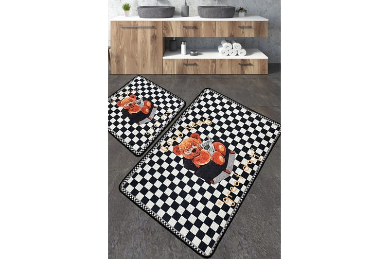 Nibha Badrumsmatta 60x100 cm Rektangulär - Flerfärgad - Textil & mattor - Mattor - Badrumsmatta