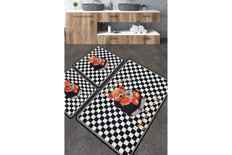 Nibha Badrumsmatta 60x100 cm Rektangulär - Flerfärgad - Textil & mattor - Mattor - Badrumsmatta