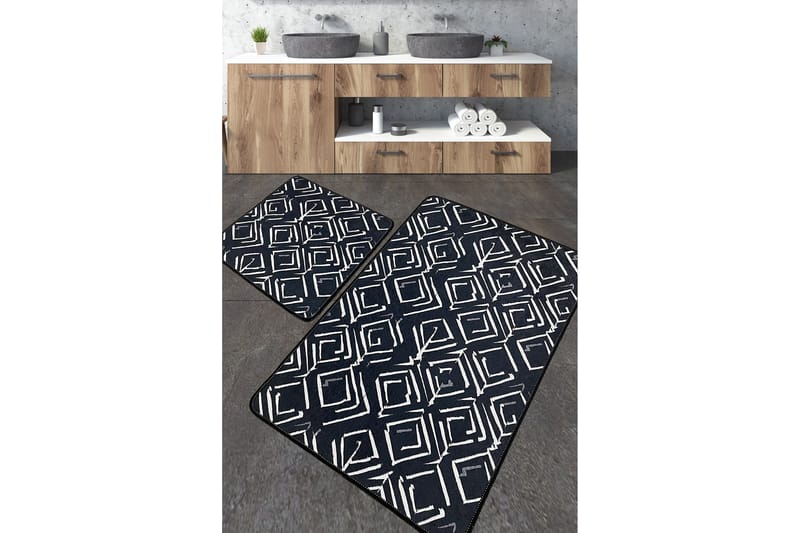 Nicharon Badrumsmatta 60x100 cm Rektangulär - Flerfärgad - Textil & mattor - Mattor - Badrumsmatta