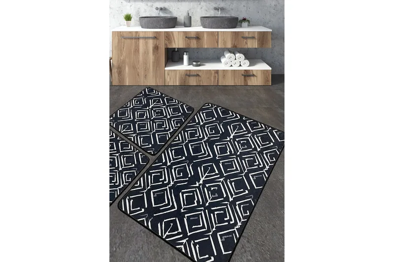 Nicharon Badrumsmatta 60x100 cm Rektangulär, Flerfärgad