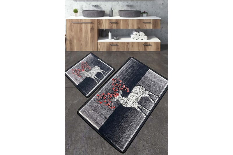Nicholson Badrumsmatta 60x100 cm Rektangulär - Flerfärgad - Textil & mattor - Mattor - Badrumsmatta