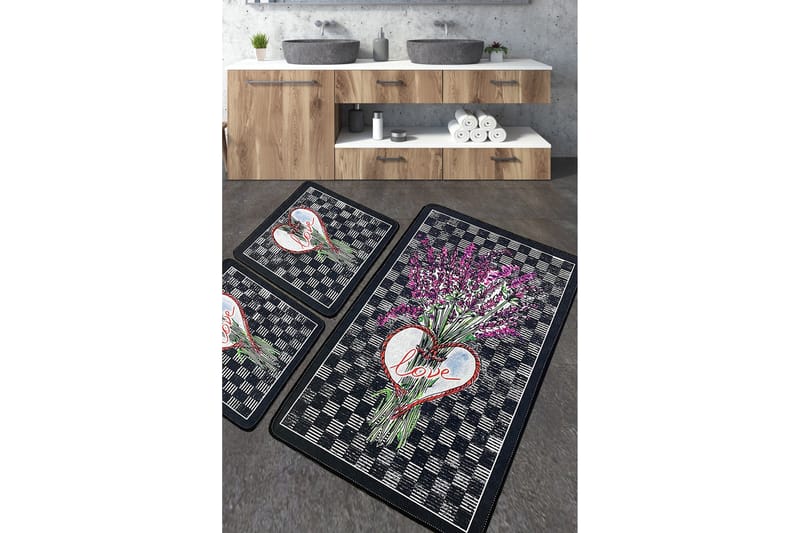 Nidhi Badrumsmatta 60x100 cm Rektangulär - Flerfärgad - Textil & mattor - Mattor - Badrumsmatta