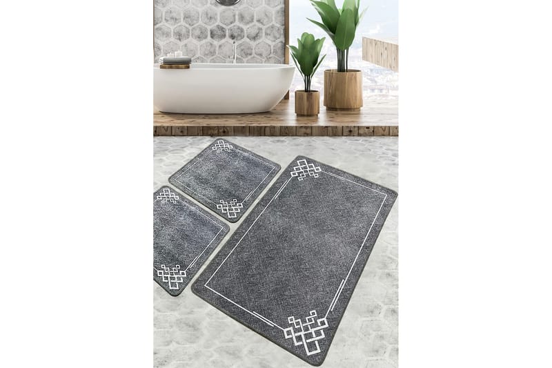 Nihal Badrumsmatta 60x100 cm Rektangulär - Flerfärgad - Textil & mattor - Mattor - Badrumsmatta