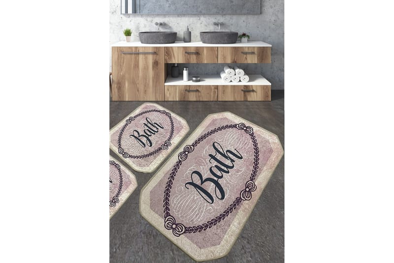 Nikawiy Badrumsmatta 60x100 cm Rektangulär, Flerfärgad