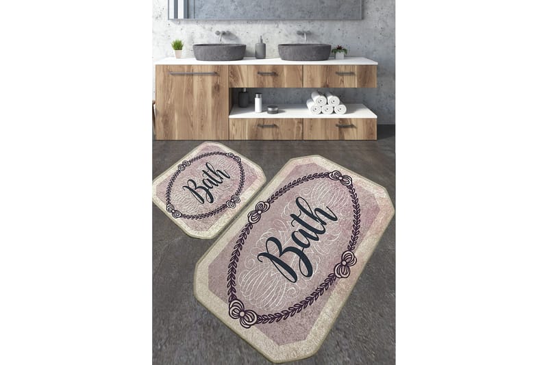 Nikawiy Badrumsmatta 60x100 cm Rektangulär, Flerfärgad