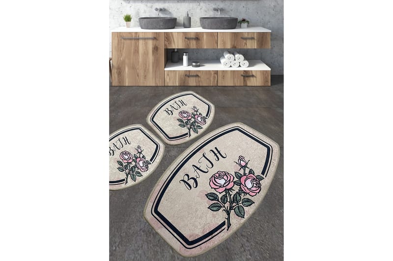 Nikhad Badrumsmatta 60x100 cm Rektangulär - Flerfärgad - Textil & mattor - Mattor - Badrumsmatta
