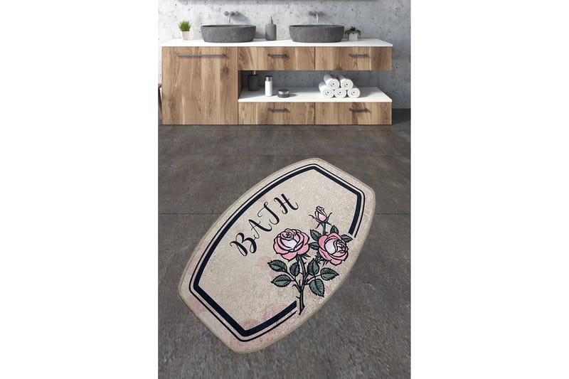 Nikhad Badrumsmatta 70x120 cm Rektangulär - Flerfärgad - Textil & mattor - Mattor - Badrumsmatta