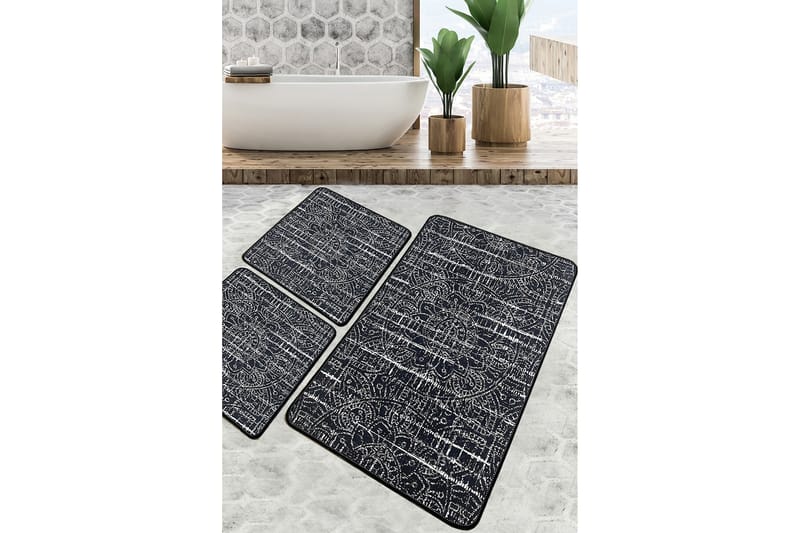 Nikkam Badrumsmatta 60x100 cm Rektangulär - Flerfärgad - Textil & mattor - Mattor - Badrumsmatta