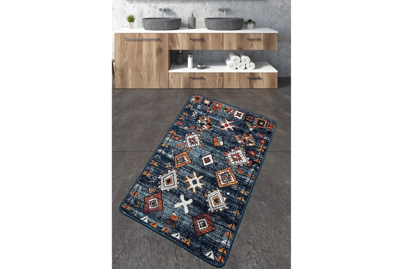 Nikkhar Badrumsmatta 70x120 cm Rektangulär - Flerfärgad - Textil & mattor - Mattor - Badrumsmatta