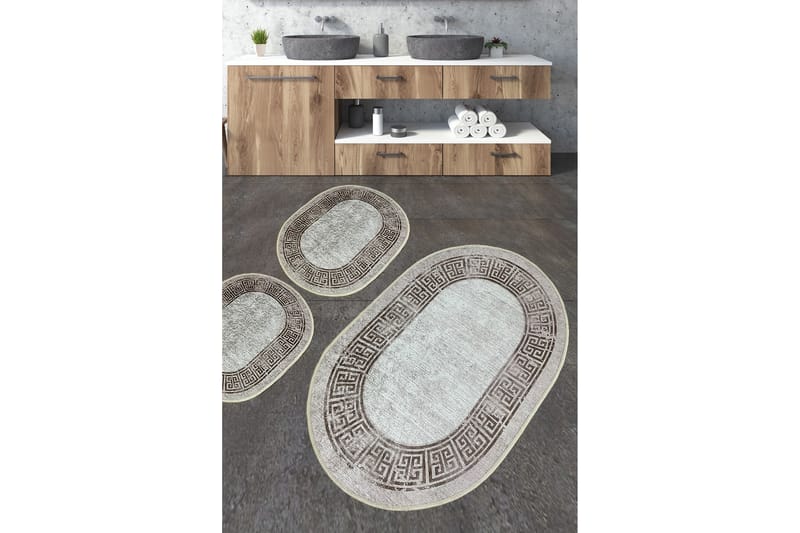 Nikku Badrumsmatta 60x100 cm Rektangulär - Flerfärgad - Textil & mattor - Mattor - Badrumsmatta