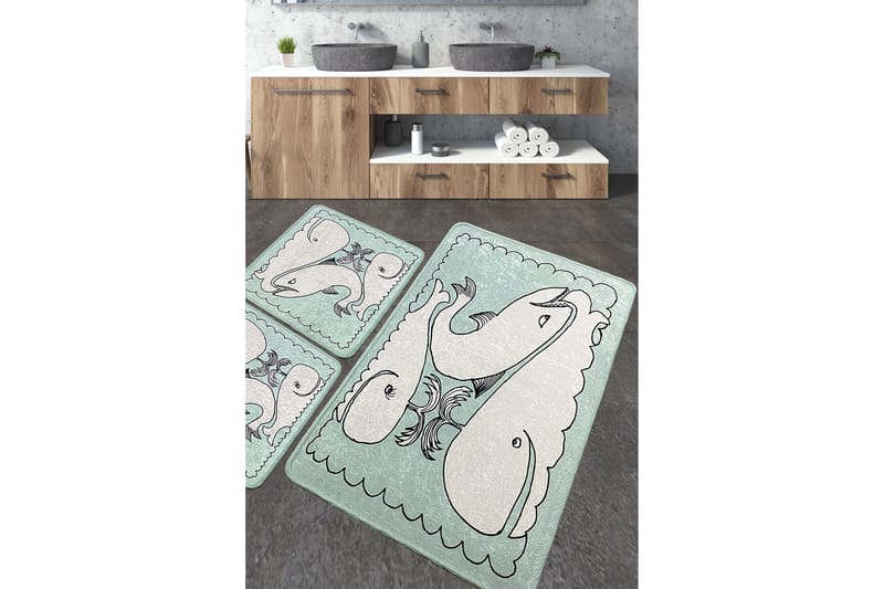 Niku Badrumsmatta 60x100 cm Rektangulär - Flerfärgad - Textil & mattor - Mattor - Badrumsmatta