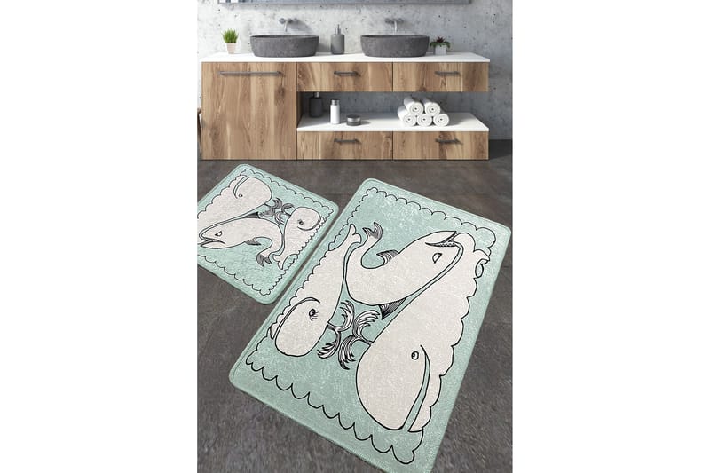 Niku Badrumsmatta 60x100 cm Rektangulär - Flerfärgad - Textil & mattor - Mattor - Badrumsmatta